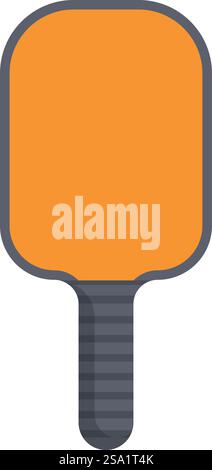 Plastikpaddel Symbol Cartoon Vektor. Sport-Pickleball. Team-Tennis-Spiel. Plastikpaddel Symbol Cartoon Vektor. Sport-Pickleball Stock Vektor