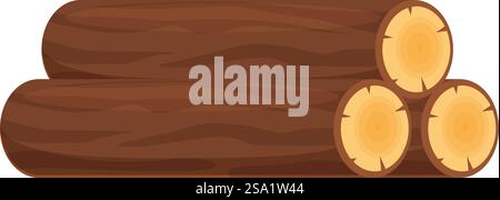 Holz Biomasse Icon Cartoon Vektor. Energie von Biogasanlagen. Getreideabfall aus der Landwirtschaft. Holz Biomasse Icon Cartoon Vektor. Energie von Biogasanlagen Stock Vektor