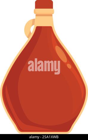 Ahornsirup Topf Icon Cartoon Vektor. Süßes Produkt. Zutaten für Kochzucker. Ahornsirup Topf Icon Cartoon Vektor. Süßes Produkt Stock Vektor