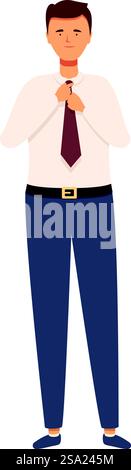 Tägliche Routinearbeit Vorbereitung von Icon Cartoon Vektor. Lebendiger Tag. Schülertuch. Tägliche Routinearbeit Vorbereitung von Icon Cartoon Vektor. Lebendiger Tag Stock Vektor