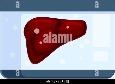 Digitale Illustration eines saugversiegelten Steaks mit Fleischverpackungskonzept. Abbildung: Frisches Steak in Vakuumverpackung Stock Vektor