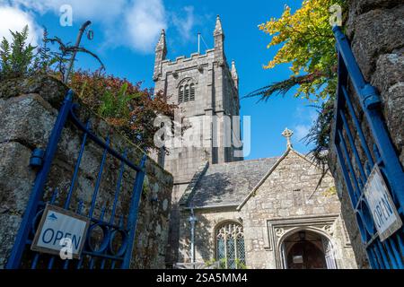 Ludgvan Parish Church am St. Michaels Way entlang des Camino Ingles in Cornwall, England, Großbritannien Stockfoto