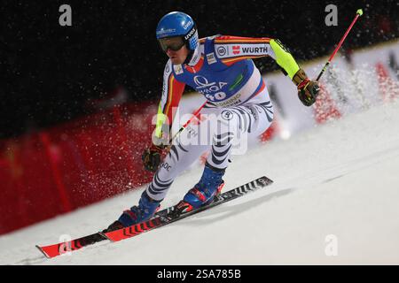 Schladming, Österreich. Januar 2025. SCHLADMING, ÖSTERREICH - 28. JANUAR: Stefan Luitz aus Deutschland beim zweiten Lauf des Audi FIS Alpine Ski World Cup - Herren Giant Slalom am 28. Januar 2025 in Schladming, Österreich.250128 SEPA 07 229 - 20250128 PD11758 Credit: APA-PictureDesk/Alamy Live News Stockfoto