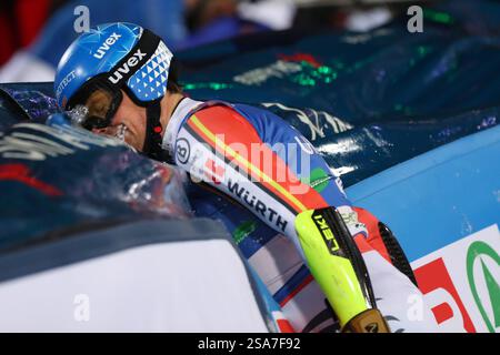 Schladming, Österreich. Januar 2025. SCHLADMING, ÖSTERREICH - 28. JANUAR: Stefan Luitz aus Deutschland beim zweiten Lauf des Audi FIS Alpine Ski World Cup - Herren Giant Slalom am 28. Januar 2025 in Schladming, Österreich.250128 SEPA 07 107 - 20250128 PD12212 Credit: APA-PictureDesk/Alamy Live News Stockfoto