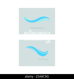 Sea Wave Logo Vektor Business Element und Symbol Stock Vektor