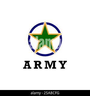 Army Logo Vektor militärische Vorlage Symbol Design Stock Vektor