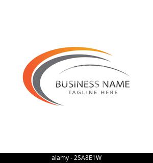 Design von Symbol-Elementen für die Vektorvorlage des Kreislogos Stock Vektor