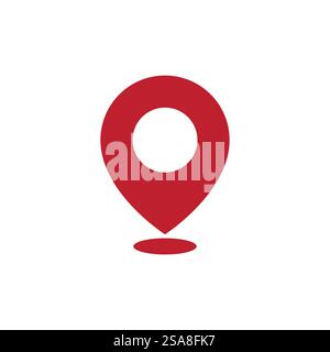 Standort punkt Logo vector Template Stock Vektor