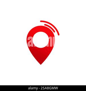 Standort punkt Logo vector Template Stock Vektor