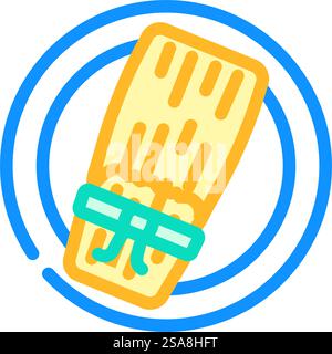 Tamale mexikanische Küche Farbe Icon Vektor. Schild mit mexikanischer Tamale-Küche. Isolierte Symboldarstellung. Tamale mexikanische Küche Farbe Symbol Vektor Illustration Stock Vektor