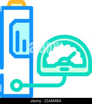 energy density color icon vector. energy density sign. isolated symbol illustration. energy density color icon vector illustration Stock Vektor