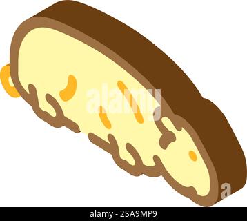 Hamster stehend Haustier isometrischer Icon Vektor. Schild mit stehendem Haustier des Hamsters. Isolierte Symboldarstellung. Hamster stehend Haustier isometrische Icon Vektor Illustration Stock Vektor