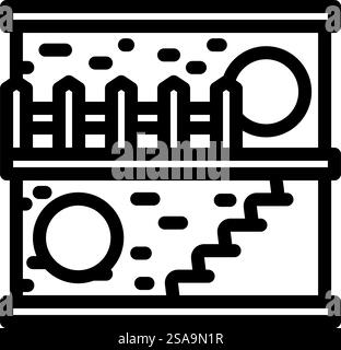 Hamster Haustier Linie Symbol Vektor. Haustier-Hausschild des Hamsters. Schwarze Abbildung des isolierten Kontursymbols. Hamster Haustier Linie Symbol Vektor Illustration Stock Vektor