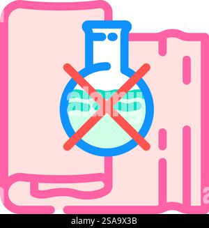 Ungiftiges Material nachhaltige Mode Farbe Icon Vektor. Zeichen für nachhaltige Mode mit ungiftigem Material. Isolierte Symboldarstellung. Ungiftiges Material nachhaltige Mode Farbe Icon Illustration Stock Vektor