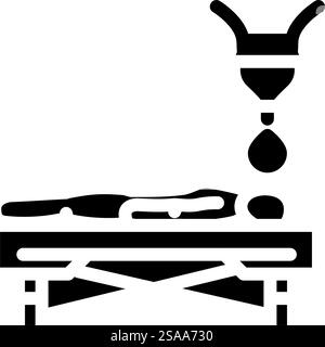 shirodhara ayurveda Glyphe Icon Vektor. shirodhara ayurveda-Zeichen. Isolierte Symboldarstellung. shirodhara ayurveda Glyphe Icon Vektor Illustration Stock Vektor