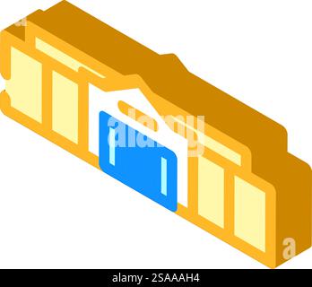 Isometrischer Ikonvektor des großen Ladengeschäfts. Großes Ladenschild. Isolierte Symboldarstellung. Isometrische Iconvektorgrafik des großen Ladengeschäfts Stock Vektor