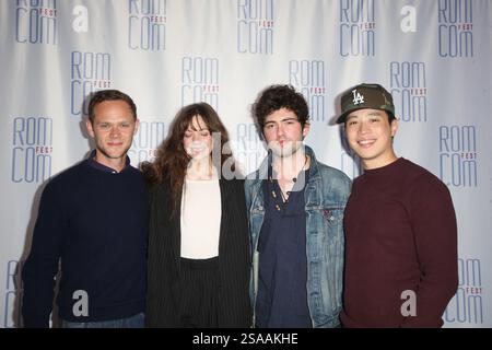 Joseph Cross, Analeigh Tipton, Ian Nelson und Hayden Szeto bei der Filmvorführung „Summer Night“, Rom com Festival, Los Angeles, USA – 21. Juni 2019 Stockfoto