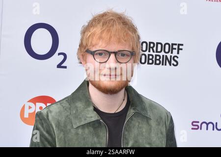 Ed Sheeran nimmt an den Nordoff Robbins O2 Silver Clef Awards im Grosvenor House Hotel in London, England, Teil. Juli 2019 Stockfoto