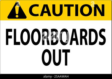 Achtung Dielen Ausschreiben Stock Vektor