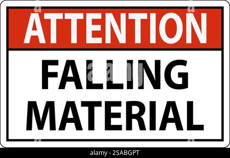 Hinweisschild Fallendes Material Stock Vektor
