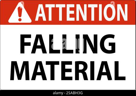 Hinweisschild Fallendes Material Stock Vektor