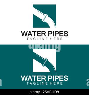 Design-Vorlage für Wasserpfeifen-Logo-Symbol – Vektor Stock Vektor