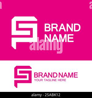 Buchstaben Monogramm-Logo PS, SP, P und S, elegantes und professionelles Letter-Design Stock Vektor