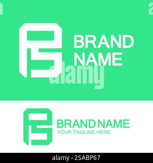 Buchstaben Monogramm-Logo PS, SP, P und S, elegantes und professionelles Letter-Design Stock Vektor