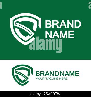 CS-Logo oder SC-Logo. Creative Letter CS- oder SC-Monogramm-Logo-Abschirmung. Stock Vektor