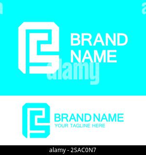 Buchstaben Monogramm-Logo PS, SP, P und S, elegantes und professionelles Letter-Design Stock Vektor