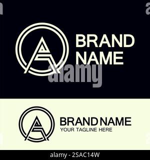 Einen Brief Logo Business Template Vektor Icon Design Stock Vektor