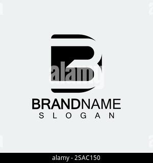 Abstrakter Buchstabe BD oder DB Logo Design Vorlage - Vektor. Stock Vektor