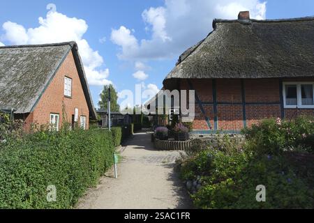 Gothmund, Fischerdorf auf der Trave Stockfoto