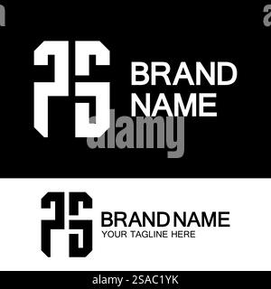 Buchstaben Monogramm-Logo PS, SP, P und S, elegantes und professionelles Letter-Design Stock Vektor