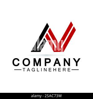 Buchstabe N logo Icon Design template Elemente Stock Vektor