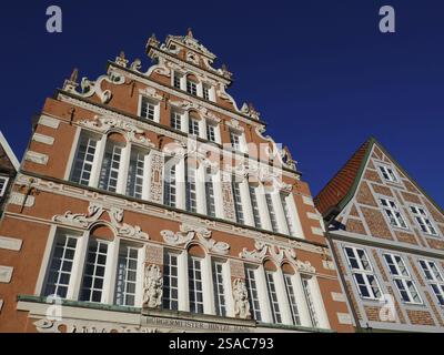 Historische Architektur in Stade Stockfoto
