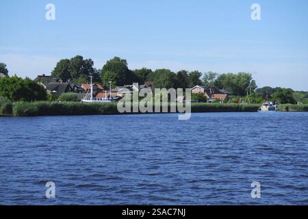Gothmund, Fischerdorf auf der Trave Stockfoto