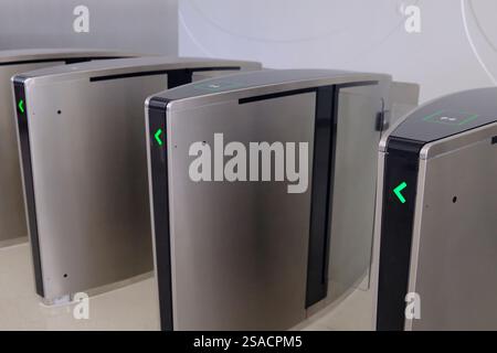 Museum der Zukunft. Eingang. Dubai, VAE, Vereinigte Arabische Emirate. Stockfoto