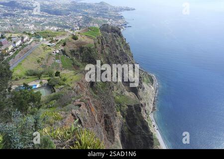 Blick von Gabo Girao, Madeira Stockfoto
