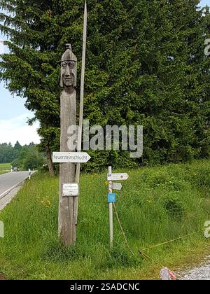 Feuersteinschlucht, Münchner Jakobsweg, Bayern, Deutschland im Sommer Stockfoto