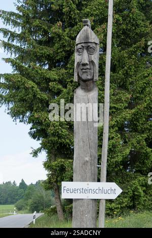 Feuersteinschlucht, Münchner Jakobsweg, Bayern, Deutschland im Sommer Stockfoto