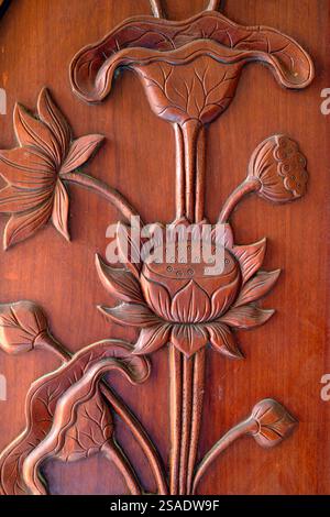 Thien Quang buddhistische Pagode. Lotusblume. Tan Chau. Vietnam. Stockfoto