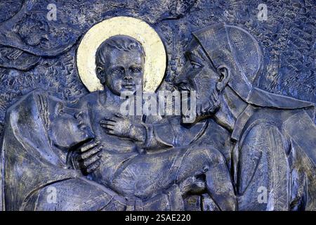 Tac Sagt Katholische Kirche. Geburt Jesu oder Geburt Christi. Bac Lieu. Vietnam. . Stockfoto