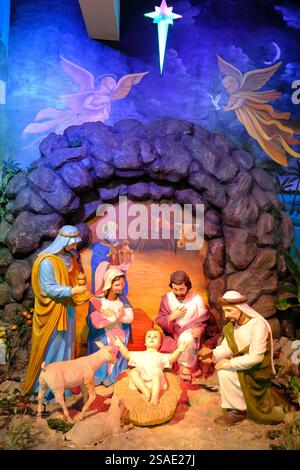 Tac Sagt Katholische Kirche. Geburt Jesu oder Geburt Christi. Bac Lieu. Vietnam. . Stockfoto