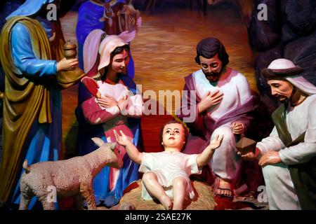 Tac Sagt Katholische Kirche. Geburt Jesu oder Geburt Christi. Bac Lieu. Vietnam. . Stockfoto