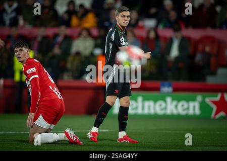 Girona, Spanien. Januar 2025. Leandro Trossard (Arsenal FC) sieht bei einem Spiel der UEFA Champions League zwischen Girona FC und Arsenal FC am 29. Januar 2025 im Estadi Municipal de Montilivi in Girona, Spanien, an. Foto von Felipe Mondino Credit: Unabhängige Fotoagentur/Alamy Live News Stockfoto