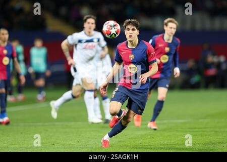 Barcelona, Spanien. 30. Januar 2025. Eric Garcia vom FC Barcelona wurde während des Spiels der UEFA Champions League zwischen dem FC Barcelona und Atalanta Bergamo bei Estadio Olimpico in Aktion genommen. Endergebnis: FC Barcelona 2:2 Atalanta Bergamo. (Foto: Grzegorz Wajda/SOPA Images/SIPA USA) Credit: SIPA USA/Alamy Live News Stockfoto