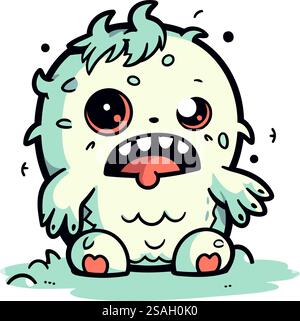 Niedliche Zeichentrickfigur. Vektorabbildung. Halloween Clip Art. Stock Vektor