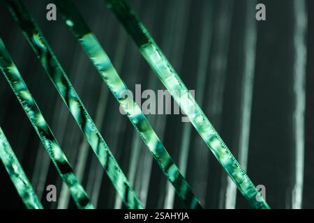 Glasplatten, superklare Float-Glasplatten. Stockfoto