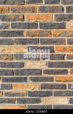Nahaufnahme der strukturierten Ziegelmauer Stockfoto